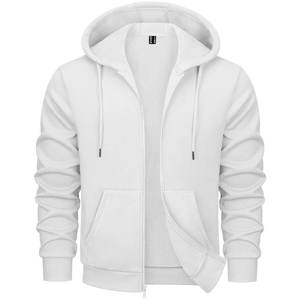 Sweat-shirts à capuche unisexes douillets et chauds en molleton doublé pour l'hiver, 100 % coton, 320 GSM, faible MOQ, anti-rétrécissement, impression de logo personnalisée - Product Image 2