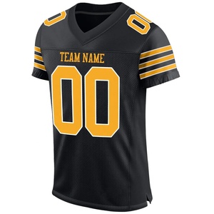 Maillot de football américain tendance avec nom et numéro personnalisés, imprimé par sublimation, broderie cousue, maille respirante, séchage rapide - Product Image 3