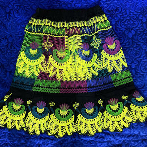 Women's A-Line Mini <b>Skirts</b> Floral Pattern Breathable Chiffon Fabric Casual Style - Product Image 4