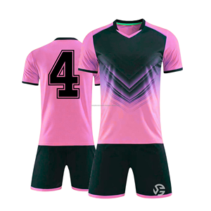 Uniforme de Fútbol Estilo Árbitro, Conjunto de Camiseta y Pantalones Cortos Sublimados, Estilo Oficial, Personalizado al por Mayor - Product Image 1