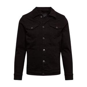 Veste en jean noire slim fit pour homme, décontractée, en coton délavé, col rabattu, manches classiques, pour l'automne, prix raisonnable, OEM - Product Image 3