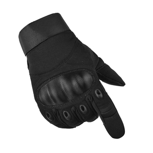 Guantes de Motocicleta de Cuero y Poliéster Premium, Palma Reforzada, Transpirables, Cómodos y con Protección para Motociclismo Urbano, Carreras y Deportes - Product Image 5
