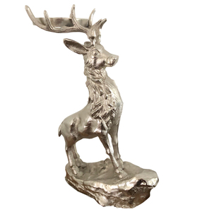 Porte-bougie et lanterne en verre de qualité supérieure pour la décoration de Noël, design tête de cerf, pots à bougies faits à la main - Product Image 5