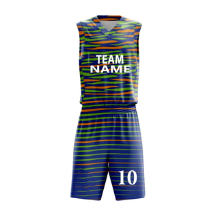 Conjunto de Uniforme de Baloncesto Personalizado para Clubes, Equipos y Escuelas, Jersey y Pantalones Cortos Sublimados OEM, Marca Privada, 100% Poliéster - Product Image 6