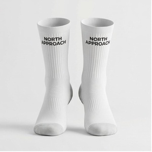 Chaussettes North Approach en coton blanc respirant avec logo sur le bord, pour adulte, décontractées, été - Product Image 1
