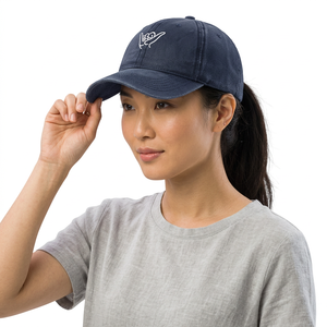 Unisex Baseball Cap 6-Panel <b>Navy</b> Blue Embroidered Shaka Logo Adjustable Back Closure Casual Style Adult <b>Hat</b> - Product Image 5