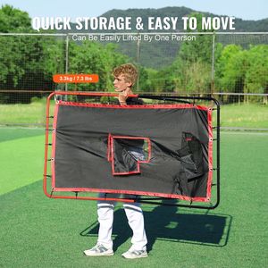 Rete di Rimbalzo per Baseball e Softball 3.5 x 4.5 piedi, 2-in-1, per Allenamento di Battuta e Lancio, Attrezzatura per il Ritorno della Palla - Product Image 6