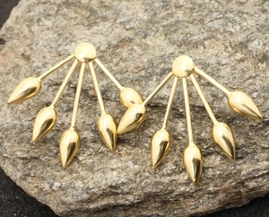 Pendientes de Latón de Estilo Simple y Elegante, Pendientes Minimalistas de Latón, Estilo Sencillo, Precio de Fábrica al por Mayor, Artículo de Pendientes de Latón - Product Image 2