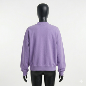 Sudadera de Forro Polar Extra Grande Estilo Coreano para Invierno, Cuello Redondo, Unisex, Informal, Transpirable, 100% Algodón - Product Image 5