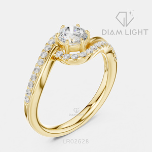 Bague de mariage ronde 0,50 carat, bijoux fins, certifiée IGI, or blanc 14 carats, diamant de laboratoire, bague de fiançailles et d'anniversaire - Product Image 6