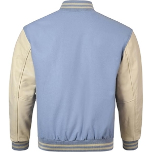 Custom Canvas Varsity Jacket for <b>Men</b> Geometric Patchwork Hooded Premium Quality Wholesale Price Hot Sale - Product Image 4