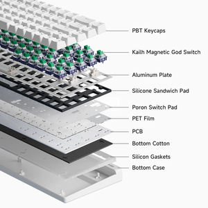 Clavier de jeu magnétique optique MCHOSE Ace68 Air à faible latence, touches PBT interchangeables à chaud, clavier RGB personnalisé avec driver M-HUB - Product Image 5