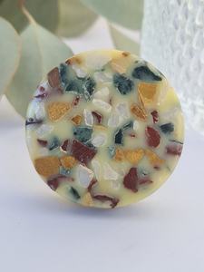 Bouton de meuble rond décoratif en résine époxy terrazzo fait main de luxe, poignée de tiroir moderne, poignée de porte de meuble - Product Image 5