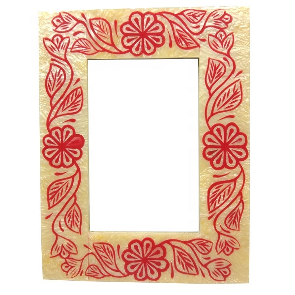 Decorative photo frame made by & bone & wood
