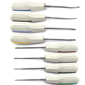 Juego de Elevadores de Raíces Dentales, 8 Piezas, Instrumentos Manuales para Extracción de Dientes y Cirugía Oral, Reutilizables, Autoclavables, con Certificación CE - Product Image 1