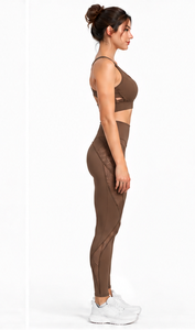 Women Yoga Set <b>Long</b> <b>Sleeve</b> Crop <b>Top</b> High Waist Leggings Two Piece Seamless <b>Stretch</b> Fitness Workout Clothing Gym Pilates Yoga - Product Image 6