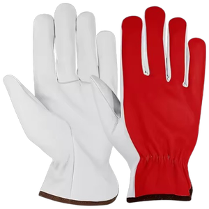 ถุงมือขับรถหนังวัวคุณภาพสูง ป้องกันความร้อน ป้องกันประกายไฟ ป้องกันมือและแขนสำหรับงานอุตสาหกรรม - Product Image 3