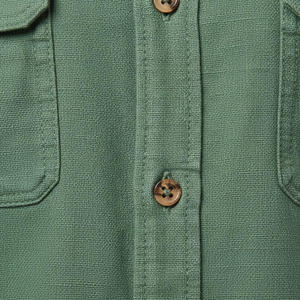 Camisas Casuales para Hombre, Manga Larga, Tela de Franela, Cómodas, Transpirables, Ligeras, Estilo Safari, Oficina, Viajes, Alta Calidad, OEM - Product Image 5