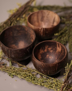 Ensemble de bols en noix de coco polis et cuillères en bois – Bols naturels pour yaourt et smoothies – Cadeaux végétaliens écologiques et sains – FAIZA CRAFT Moderne - Product Image 4