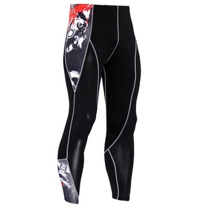 <b>Mens</b> Slim Fit Compression Running Shirt Short Sleeve T-shirt Quick Dry <b>Base</b> <b>Layer</b> Graphic Print Spandex/Cotton for Gym Sports - Product Image 6