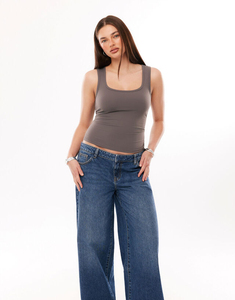 Débardeur d'été ample pour femme, sans manches, col rond, tendance, vêtement féminin ajusté - Product Image 6
