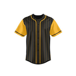Maillots de baseball et de softball personnalisés à manches courtes, style exclusif, vêtements de sport respirants à prix de gros - Product Image 1