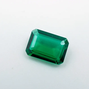 Piedra Preciosa Verde Zambiana de Corte Esmeralda Cultivada en Laboratorio, Facetada, Suelta, 0.75 Ct, HAYAAT GEMS, 7x5x2.5mm, para Joyería - Product Image 2