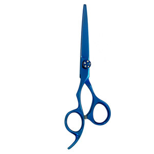 Ciseaux de coiffure professionnels pour gauchers, couleur personnalisée, acier inoxydable, manche moyen, précision et tranchant - Product Image 4