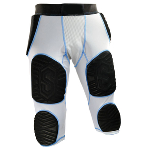 Custom Made Men's Nylon/Acrylic <b>Plaid</b> Pattern Anti-Bacterial Slim Fit Elastic Drawstring American Football <b>Pants</b> - Product Image 3