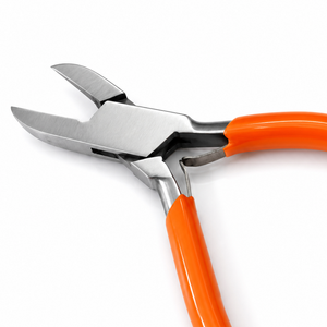 Pince coupante diagonale de précision à poignée orange, outil de coupe latérale en acier tranchant, prise en main durable - Product Image 5