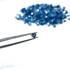 Topaze bleue naturelle de Londres, taille cœur, facettée, 4 mm, pierres précieuses de haute qualité, pierres de topaze bleue en vrac pour la fabrication de bijoux, vente en gros - Product Image 3
