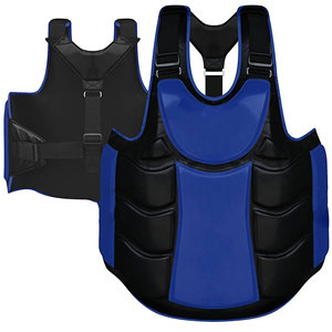 High Quality Leather Boxing Chest Guard MMA Training Body Protector <b>Thick</b> <b>Foam</b> Padding Eco-Friendly Martial Arts Made Pakistan - Product Image 1