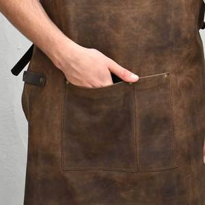 Ergonomic Leather <b>Apron</b> for Extended Wear Waterproof Leather <b>Apron</b> for Messy <b>Work</b> - Product Image 4