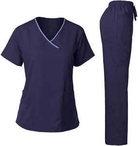 Ensemble de blouses médicales unisexe ANSIS STAR INDUSTRIES, très vendu, en polyester/rayonne tricotée, respirant, extensible, haute qualité, pour usage hospitalier - Product Image 3