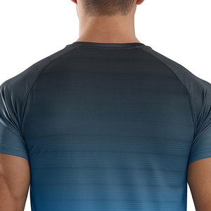 T-shirt pour homme personnalisé, tissu respirant et extensible, performance sportive, gym, fitness, course à pied, prix de gros, t-shirt pour homme - Product Image 5