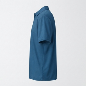 Polo homme de haute qualité en mélange de coton, style décontracté, vente en gros, polo uni personnalisé en coton - Product Image 3