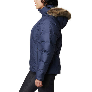 Veste matelassée chaude pour femme, style zippé, en coton, coupe ajustée, manches longues, respirante, en duvet - Product Image 3