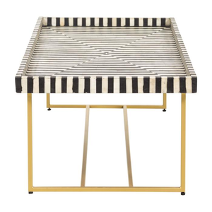 Mesa Consola de Estilo Marroquí Hecha a Mano, Ecológica, con Incrustaciones de Hueso Rosa y Blanco, para Dormitorio, Artesanía Natural, Superventas - Product Image 6