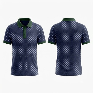 เสื้อโปโลลายจุดสีน้ำตาลพรีเมียม แขนสั้น ผ้าฝ้าย สำหรับผู้ชาย สวมใส่สบาย เหมาะสำหรับเล่นกอล์ฟ ระบายอากาศได้ดี แฟชั่นฤดูร้อนสำหรับผู้ชาย - Product Image 2