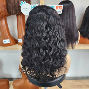 Perruques en cheveux vietnamiens bruts, ondulations profondes, couleur naturelle, 22-30 pouces, cheveux vierges, avec fournisseur en gros - Product Image 4