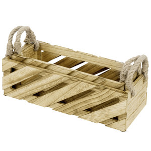 Cesta de almacenamiento tejida de madera de Paulownia ligera de 2 piezas, soluciones de almacenamiento para decoración del hogar - Product Image 2