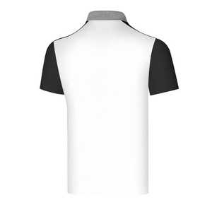 เสื้อโปโลผู้ชายผ้าฝ้ายแขนสั้นทรงปกติ คุณภาพดี รับผลิตตามแบบ OEM พร้อมสกรีนโลโก้และปรับขนาดได้ - Product Image 4