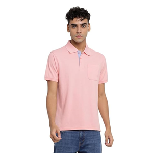 Prix de gros - Polo homme de qualité supérieure, couleur unie, avec poche, 100% coton, polos de couleur unie personnalisés - Product Image 5