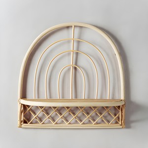 Competitive price storage <b>racks</b> & shelving units rattan wall <b>shelf</b> handcrafted hanging <b>shelves</b> - Product Image 1