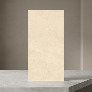 Jordan Ivoire Aspect Marbre Porcelaine Pierre Frittée Pleine Glacée Brillante Grande Dalle 600x1200 Carreaux de Sol Carreau de Céramique Blanc - Product Image 2