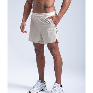 กางเกงขาสั้นลำลองสำหรับผู้ชายใส่เล่นกีฬาฤดูร้อน ผ้าเทอร์รี่ แห้งเร็ว ชายผ่า ขอบเอวยางยืด ระบายอากาศดี มีกระเป๋าอเนกประสงค์ ทรงหลวม เอวสูง - Product Image 2