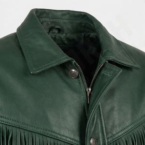 Veste de moto en cuir pour homme NAI-0490A, style motard, fermeture éclair, rembourrage en coton, vêtements d'été pour la conduite, couleur personnalisable - Product Image 4