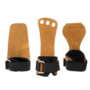 Leather Gymnastics Hand Grips <b>Weight</b> Lifting <b>Glove</b> Heavy Duty Straps for Cross <b>Training</b> - Product Image 2