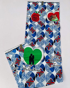 Tissu pagne africain personnalisé OEM, sergé côtelé 100% coton pour vêtements de garçons, sacs, articles d'ameublement, service de fabrication ODM en gros - Product Image 1