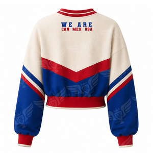 เสื้อครอปสำหรับแฟนบอลหญิง 2026 สไตล์อเมริกัน แนวสตรีทแวร์ลำลอง - Product Image 2